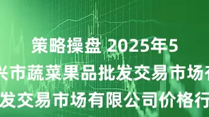 策略操盘 2025年5月13日绍兴市蔬菜果品批发交易市场有限公司价格行情